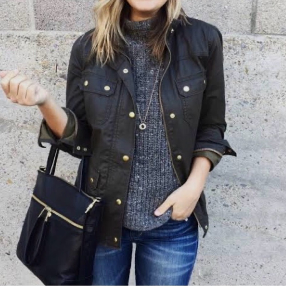 J. Crew Black Utility Jacket